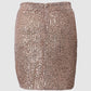 High Waist Sequin Mini Skirt