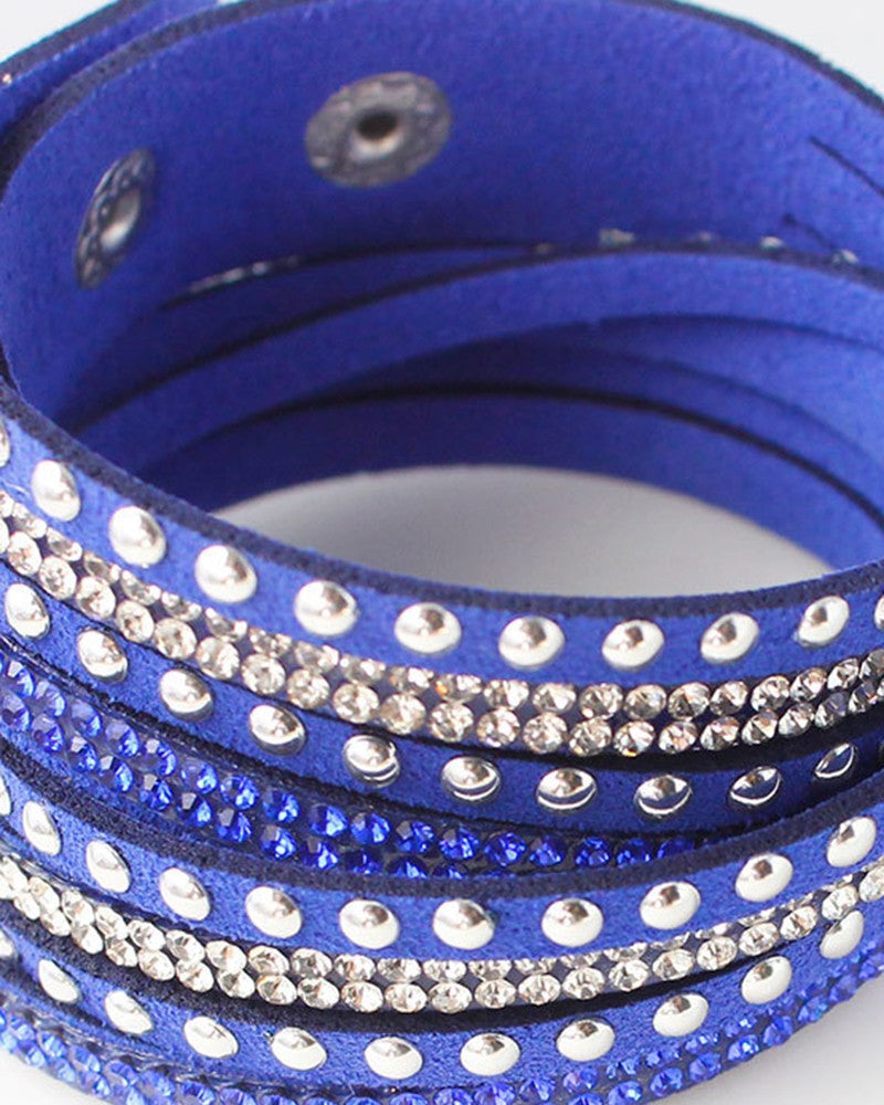 1pcs Leather Multi layer Wide Bracelet