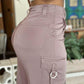 High Waist Wide Leg Cargo Pants