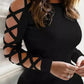 Crisscross Cold Shoulder Bodycon Dress