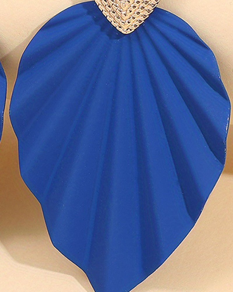 1Pair Vintage Leaf Shape Geometric Earrings