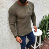 khaki-Men_s-Slim-Fit-Roundneck-Sweater-Casual-Knitted-Twisted-Pullover-Solid-Sweaters-G074  800 × 800 px
