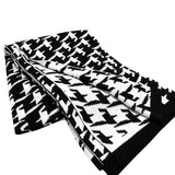 Black& White Houndstooth Throw Blankets B011