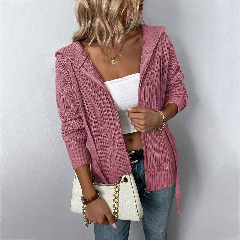 pink-Womens-Hooded-Cardigan-Sweater-Oversized-Slouchy-Batwing-Knit-Jacket-Zip-Up-Lightweight-Baggy-Cute-Knitted-Coat-K238
