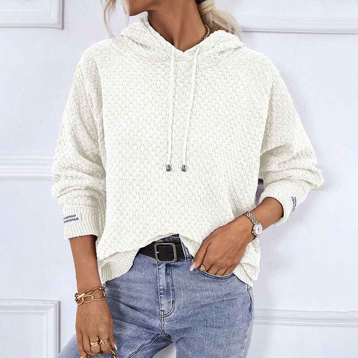 white-Women_s-Pullover-Sweater-Hoodies-Casual-VNeck-Knitted-Long-Sleeve-Hooded-Sweaters