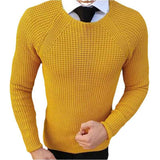 yellow-Men_s-Long-Sleeve-Cable-Knit-Sweater-Pullover-Fisherman-Tops-Crewneck-Sweater-Slim-Fit-G079